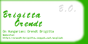 brigitta orendt business card